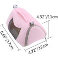thumbnail image 2 of Bolsa transportadora para hámster, bolso de viaje portátil para exteriores con correa ajustable para un solo hombro para mascotas pequeñas de hámster, 2 of 5