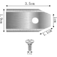 thumbnail image 3 of 45 cuchillas de titanio para todos los robots cortacésped Husqvarn / Automower / Yardforce / Gardena (3G-0,75 mm) con 45 tornillos, cuchillas de repuesto para los modelos 105,310,315,320,420,430x, R40, 3 of 5