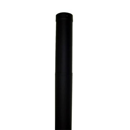 

Lindemann 345508 Heat Fab 8 Inch Adjustable 38 - 70 Inch Black Stovepipe - 22 Ga.