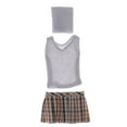 thumbnail image 2 of Sistema de Ropa 1/6 Mini Plisada + Parte + de Cuello Pulgadas s Zulema Conjunto de falda con chaleco de acción, 2 of 8