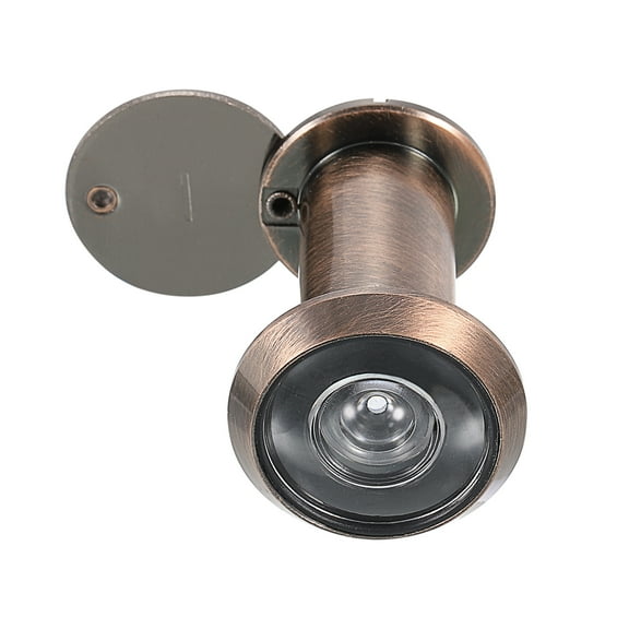 Uxcell 5/8" 1 Pcs Door Viewer Peephole Copper Privacy Door Viewer for Security Home Red Bronze