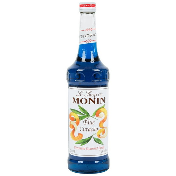 Monin 750 mL Premium Blue Curacao Flavoring Syrup