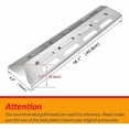 thumbnail image 3 of Non-Magnetic Stainless Steel Heat Plate For Gas Grill Models, Direct Drippings Away Reduce Flare Ups Easy Clean Maintain High Temperature Resistance (41Cm L X 10Cm W), 3 of 6