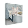 thumbnail image 3 of Stupell Pig Bathing Bathroom Tub Animal Animals & Insects Painting Gallery Wrapped Canvas Print Wall Art, 3 of 7