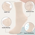 thumbnail image 5 of Loritta Crew Socks for Women Casual Dress Socks 6 Pairs Soft Athletic Woman Socks, Size 9-11, 5 of 7