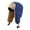 Blue, variant on Happy date Winter Trapper Hat for Men Women Warm Russian Hunting Hats Skiing Cap