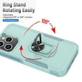 thumbnail image 4 of Njjex for iPhone 15 Pro Max Phone Case with Rotatable Ring Holder [Bulit-in Kickstand],360°Full Body Shockproof Heavy Duty Protection Case with Screen Protector for iPhone 15 Pro Max 6.7 Inch, Green, 4 of 7