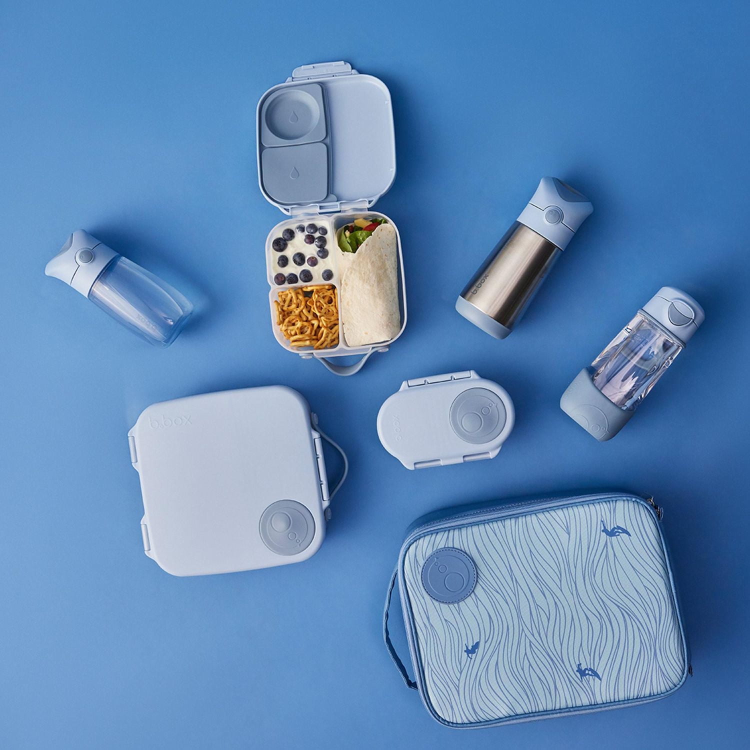 b.box - 380mL Drink Bottle Junior Modern Water Bottle with Flip Straw for Toddlers & Kids. Spill Proof, Leak Proof, BPA Free. Great for School/Daycare or Next Step after Sippy Cups