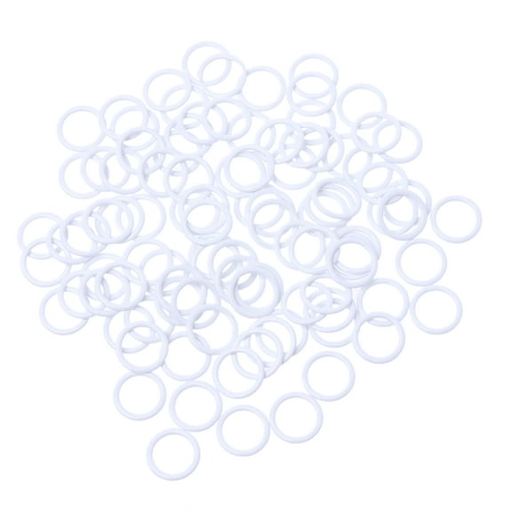 UNTERING Bra Rings100pcs Metal Bra Strap Adjuster Slider Rings Replacement for Bathing Suits Garters Girdles Corsets