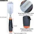 2 inch Professional Wood Chisel for Woodworking, CR-V Steel Bevel-Edge ...