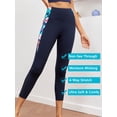 thumbnail image 3 of As Rose Rich Women Workout Leggings 2 Side Pockets 7/8 Length Yoga Pants Swim Tights, XL, 3 of 9