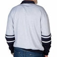 thumbnail image 2 of Classics By Palmland Horizontal Stripes Banded Bottom Shirt 6094-739 Navy, 2 of 3