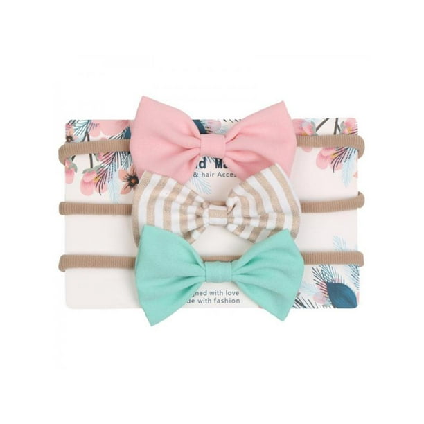 Lavaport 3pcs Headband For Baby Infant Girl Cute Hair Bows Hair Accessories Walmart Com Walmart Com