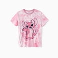 thumbnail image 3 of Disney Lilo & Stitch Family Matching Mother's Day T-Shirts Tie-Dye Cartoon Graphic Short Sleeve Tops Womens: S, 3 of 9