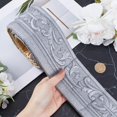 thumbnail image 3 of 82 x 3 Crown Molding Peel and Stick 3D Flexible Foam Wall Trim Silver Self Adhesive Wallpaper Border Sticky Decorative Edging Baseboard Lines DIY, 3 of 9