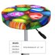 thumbnail image 4 of Disketp Colorful Easter Eggs1 Funda Redonda para Taburete, Funda de Cojín para Silla de Bar Suave y Elástica-12 inch, 4 of 7