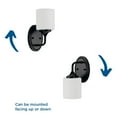 thumbnail image 3 of Lynzie Collection One-Light Matte Black Etched Opal Glass Modern Bath Vanity Light, 3 of 12