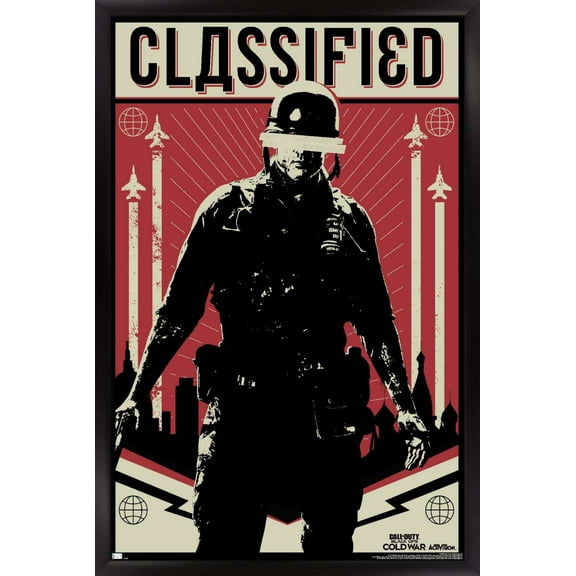 Call of Duty: Black Ops Cold War - Classified Wall Poster, 22.375" x 34", Framed