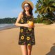 thumbnail image 3 of Fotbe Sunflowers Leaves Vestido de Verano sin Mangas para Mujer – Vestido Midi Línea A, Estilo Camiseta Floral, Vestido Playero Casual y Fluido, 3 of 7