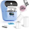 thumbnail image 1 of Rotuladora portátil Phomemo M110 con Bluetooth con 3 etiquetas, color azul, 1 of 6