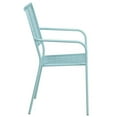 thumbnail image 5 of Bowery Hill Stackable Steel Square Back Patio Dining Side Chair in Sky Blue, 5 of 5