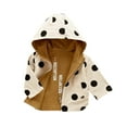 thumbnail image 2 of Esaierr 9M-5Y Newborn Girls Lightweight Jacket with Reversible for Baby Toddler Water-Resistant Jacket with Hooded Printed Comfortable Waterproof Long Sleeve Outerwear Jackets, 2 of 5