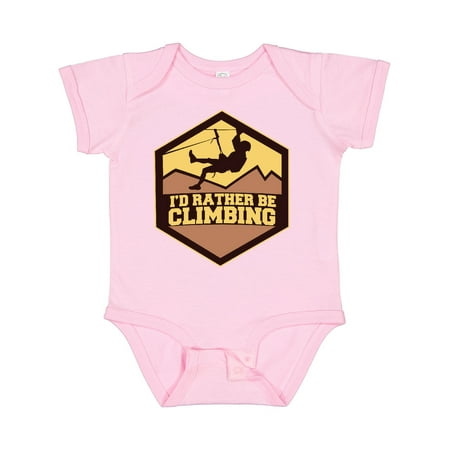 

Inktastic I d Rather Be Climbing Gift Baby Boy or Baby Girl Bodysuit