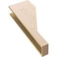 thumbnail image 6 of 6"W x 12"D x 36"H Thin Clemmons Rough Cedar Woodgrain TimberThane Corbel, Primed Tan, 6 of 6