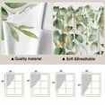 thumbnail image 5 of Spring Eucalyptus Leaves Swag Valances for Windows 2 Pack, Kitchen Window Curtains 36 Inch Length, Green Summer Botanical Privacy Swag Curtains for Living Room/Bathroom with Rod Pocket 36"x36", 5 of 8