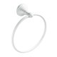 thumbnail image 1 of Toallero de aro redondo blanco para baño, antiguo, cepillado, con aro para colgar toallas, 1 of 7