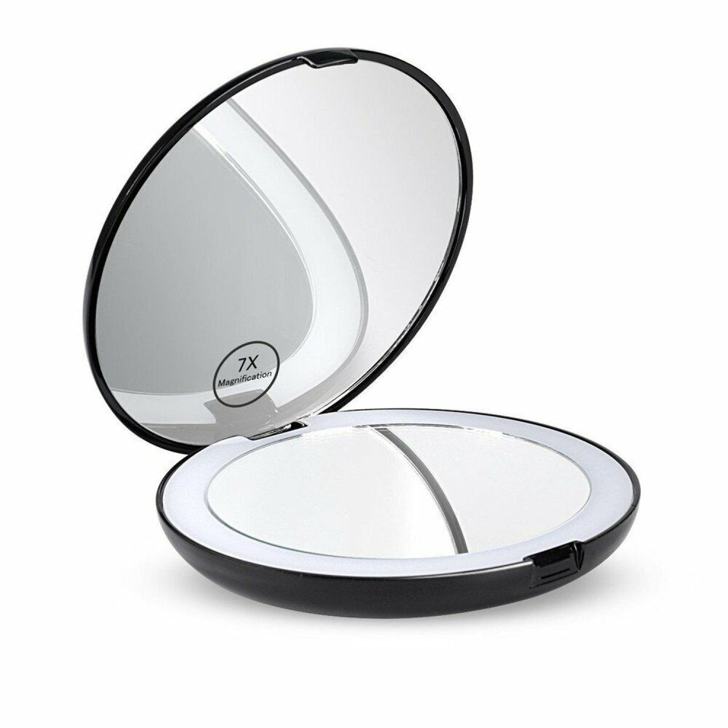 7x Makeup Cosmetic Folding Portable Compact Pocket Mirror with LED