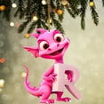 thumbnail image 3 of Lilixerw Christmas Dinosaur Ornaments 26 Letter Cartoon Pendant,Acrylic Dino Figures Hanging Gift,Funny Dinosaur Decor for Kids,Christmas Dinosaur Cartoon Pendant,Christmas Decor(R), 3 of 3