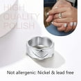 thumbnail image 4 of FindChic Crossover Band Rings for Men Women Stainless Steel Rings for Him 6mm/9mm Wide Size 7-12 Crossover Wedding Knucle Finger Ring Engagement Promise Rings Valentine's Birthday Day Gift, 4 of 9