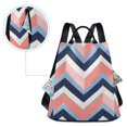 thumbnail image 5 of FORMRS Women's Travel Backpack Purse Anti-Theft Hidden Pockets Casual Shoulder Bag, White Geometric, 5 of 7