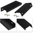 thumbnail image 3 of 8 Pcs Invisible Cabinet Handles Stainless Steel Drawer Pulls Modern Square Furniture Pulls Kitchen Cabinet Handle For Desks, Drawers, Cabinets, Cupboa, 3 of 5