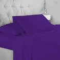 thumbnail image 3 of EASYCOT 4 Piece 1000 Thread Count Ultra Soft Egyptian Cotton Bed Sheet Set - 21" Inches Deep Pocket ,Wrinkle Resistant & Fade Resistant, Luxury Sheet Set - Purple, Twin - XL, 3 of 7