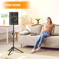 thumbnail image 2 of Soportes para altavoces Futrue-Wolker, pequeños, 24-50 cm de altura, 55 libras, paquete de 2, 2 of 9