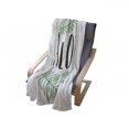 thumbnail image 4 of Aloha Soft Flannel Fleece Throw Blanket, Summer Pattern of Inky Text and Tropic Simple Leaves Oceanic Beach Design, Cozy Plush for Indoor and Outdoor Use, 50" x 70", Charcoal Grey Green, by Ambesonne, 4 of 6
