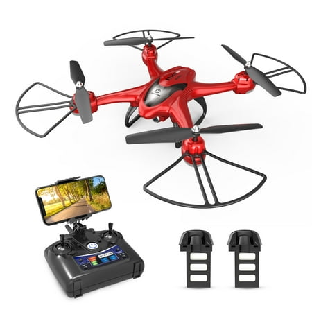 Holy Stone HS200D FPV RC Drone with Camera and Video WiFi Quadcopter for kids and Beginners RTF RC Helicopter with Altitude Hold Headless Mode 3D Flips One Key Take-Off/Landing 2 Batteries Color (Best Rtf Fpv Quadcopter)