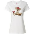 thumbnail image 3 of Inktastic Baseball Teddy Bear Women's T-Shirt, 3 of 5