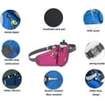 thumbnail image 3 of Running Belt Hydration Waist Pack with Water Bottle Holder for Men&Women Outdoor Sports (Black), 3 of 6