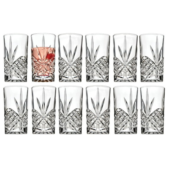Godinger Dublin Crystal Highball Glasses, Set of 12