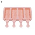 thumbnail image 2 of Popsicles Mold, Ice Cream Mold Cake Pop Mold 4 Cavities Silicone Popsicle Molds Maker, Easy Release Ice Pop Cream Molds for DIY Ice Popsicle, Multi-style Optional, 2 of 8