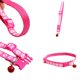 thumbnail image 5 of Paquete de 2 collares ajustables para gatos con cascabel, para gatos (rosa y negro) Afortunado Sencillez, 5 of 5