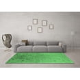 thumbnail image 3 of Ahgly Company Indoor Square Oriental Emerald Green Industrial Area Rugs, 4' Square, 3 of 4