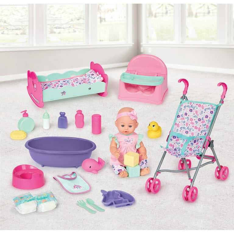 My Sweet Love Deluxe 14 Baby Doll Play Set, 23 Pieces 