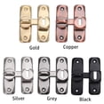 thumbnail image 2 of Zinc Alloy Solid Buckle Cam Cylinder Locks No Punching Door Bolt Sliding Door Lock Anti-theft Buckle Sliding Door Latch SILVER, 2 of 8