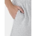thumbnail image 3 of No Boundaries Soft Fleece Jogger Shorts, 6" Inseam, 2-Pack, Men's and Big Men's, 3 of 7