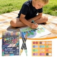 thumbnail image 5 of 12 Pack Dual Brush Tip Glitter Markers, 24 Colors, 20ml Metallic Shimmer Paint Pens for Card Making, DIY Crafts, Graffiti, Journaling, Writing & Adult Coloring, Non-Toxic Art Supplies, 5 of 9