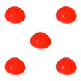 thumbnail image 3 of Sonducket Bolas de yoga semicirculares Amplia aplicación Flexible y segura Bola de masaje semicircular Vaina de equilibrio rojo brillante Type2 NO2, 3 of 6